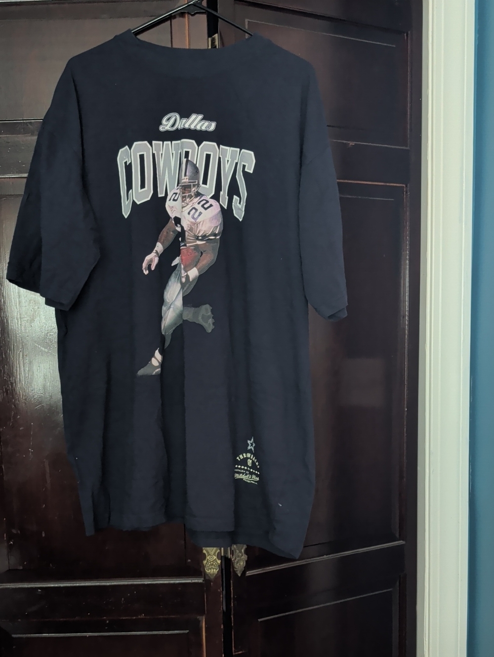 NFL Dallas Cowboys Navy Graphic Tee with Player Print